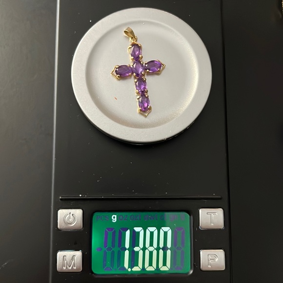 Vintage 14k Amethyst pendant - Picture 4 of 5